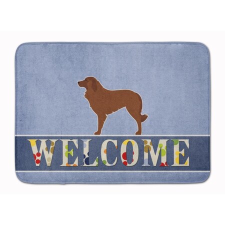 Carolines Treasures Portuguese Sheepdog Dog Welcome Machine Washable Memory Foam Mat BB5535RUG